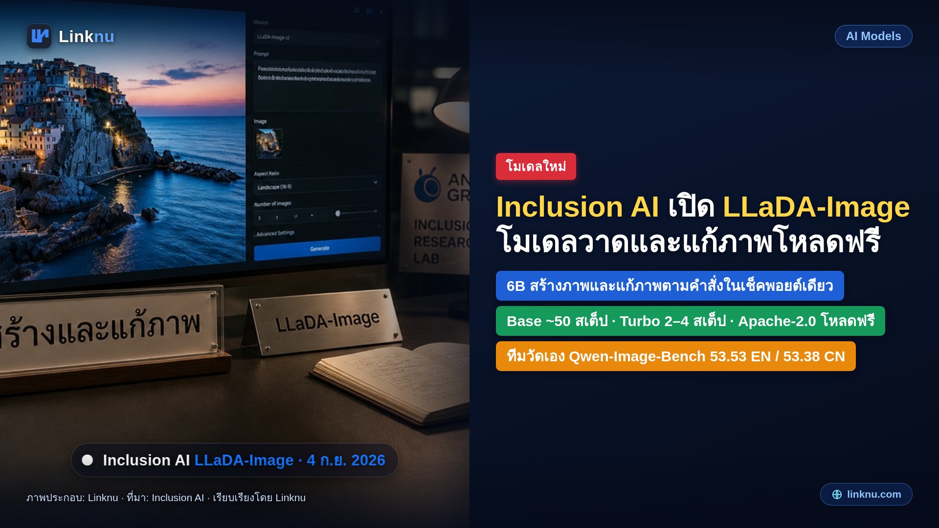 ทีมในเครือ Ant Group ปล่อย LLaDA-Image โมเดลวาดภาพโอเพนซอร์ส วาดใหม่และแก้ภาพได้ในตัวเดียว
