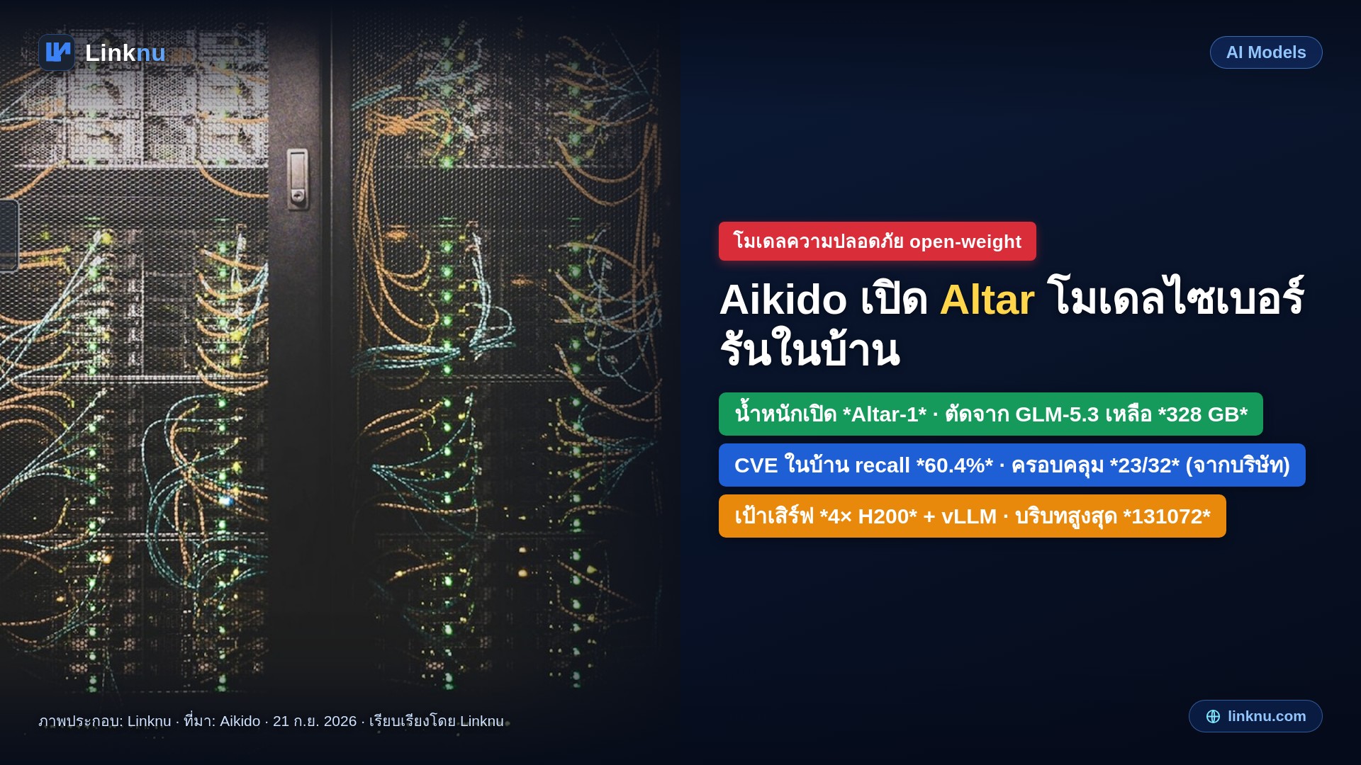 Aikido เปิด Altar โมเดลไซเบอร์โหลดเอง รันในบ้านไม่ส่งโค้ดออกนอก