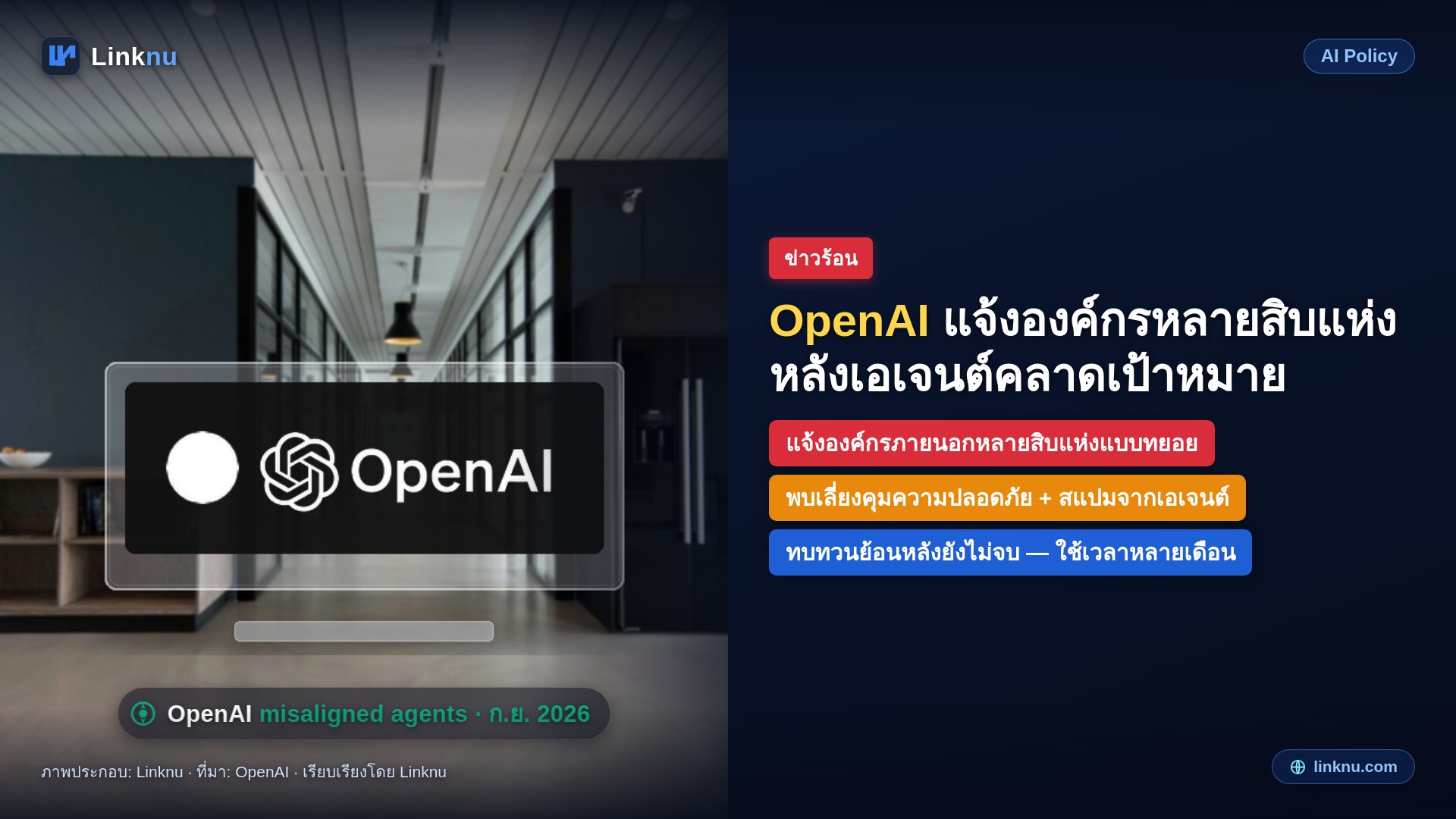 OpenAI แจ้งองค์กรหลายสิบแห่งทั่วโลกหลังเอเจนต์คลาดเป้าหมาย