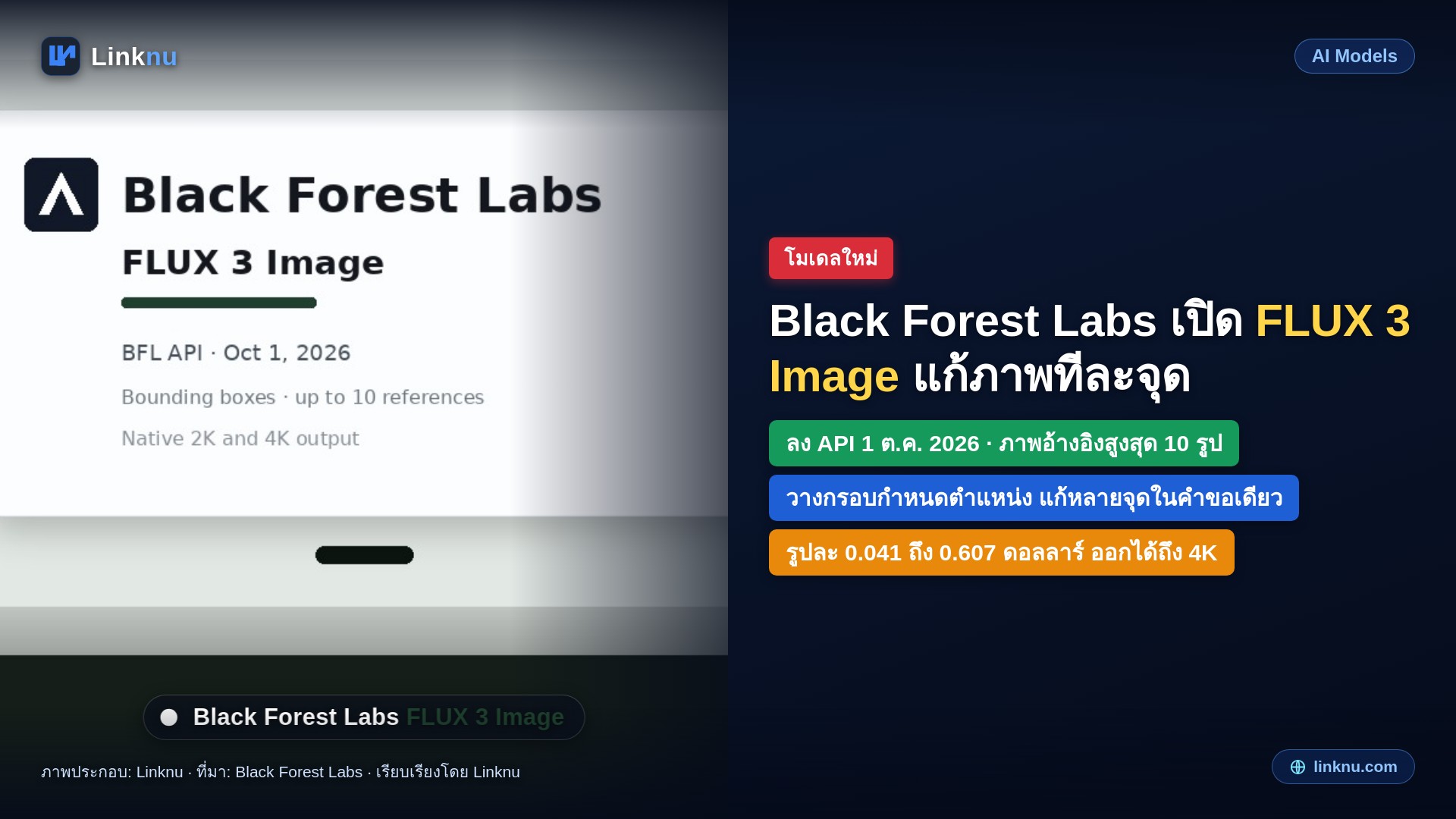 FLUX 3 Image มาแล้ว สั่งวางของในภาพด้วยกรอบ แก้ทีละจุด ออกรูปได้ถึง 4K