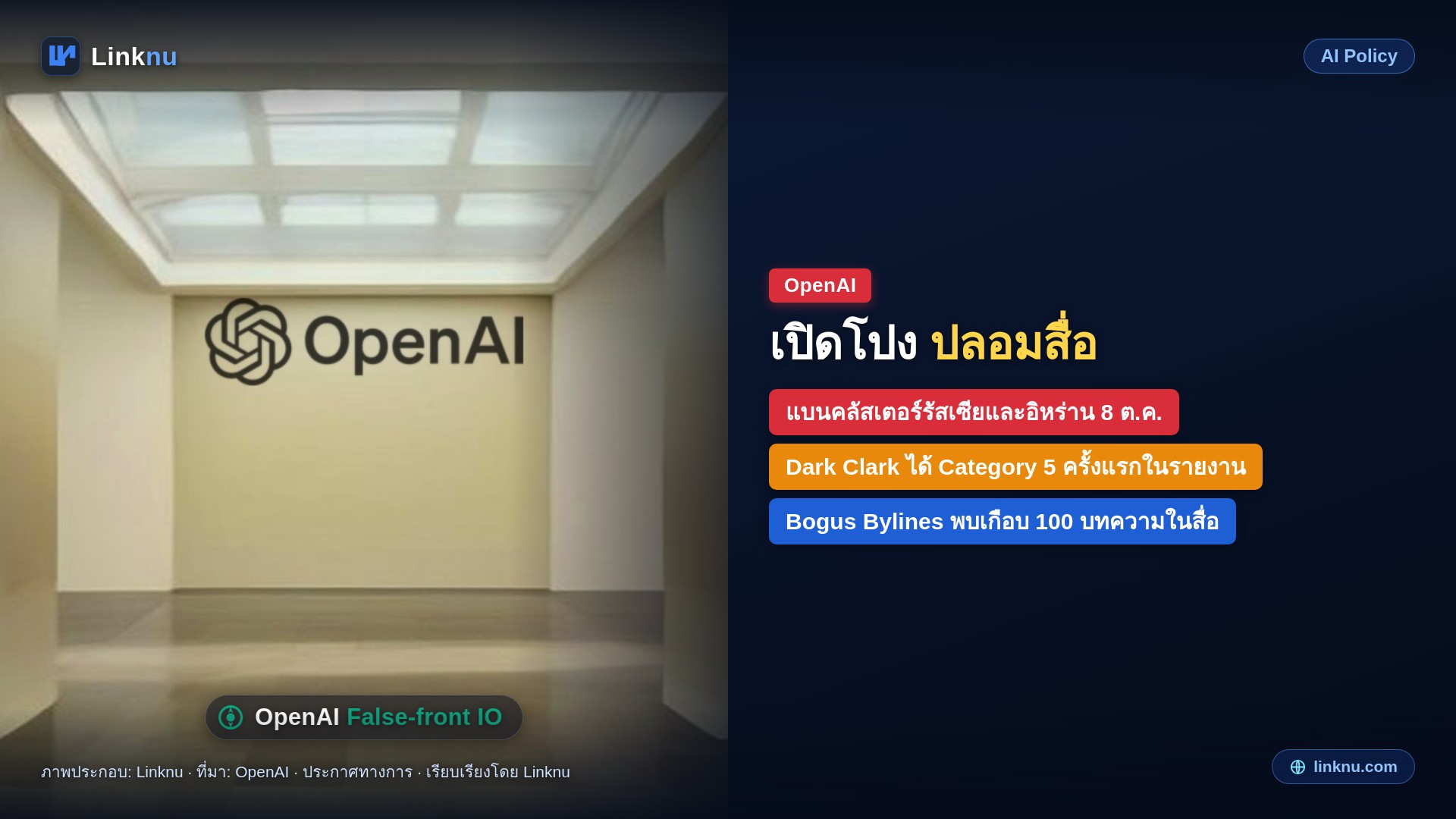 OpenAI ปิดปฏิบัติการปลอมตัวสื่อรัสเซียและอิหร่านที่ใช้ ChatGPT
