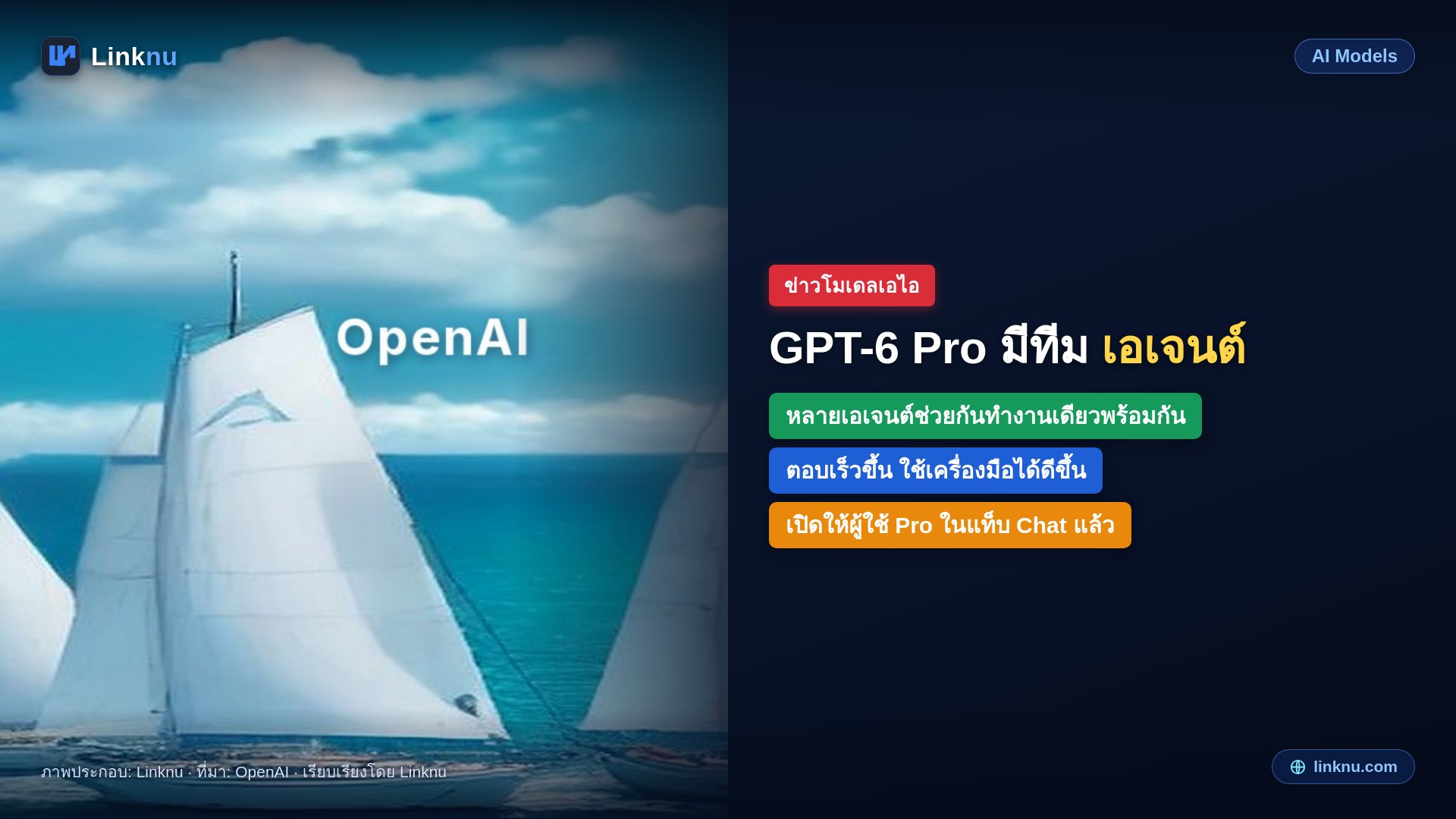 OpenAI อัปเกรด GPT-6 Pro ใน ChatGPT ตอบเร็วขึ้น แบ่งงานให้หลายเอเจนต์ทำพร้อมกันได้แล้ว