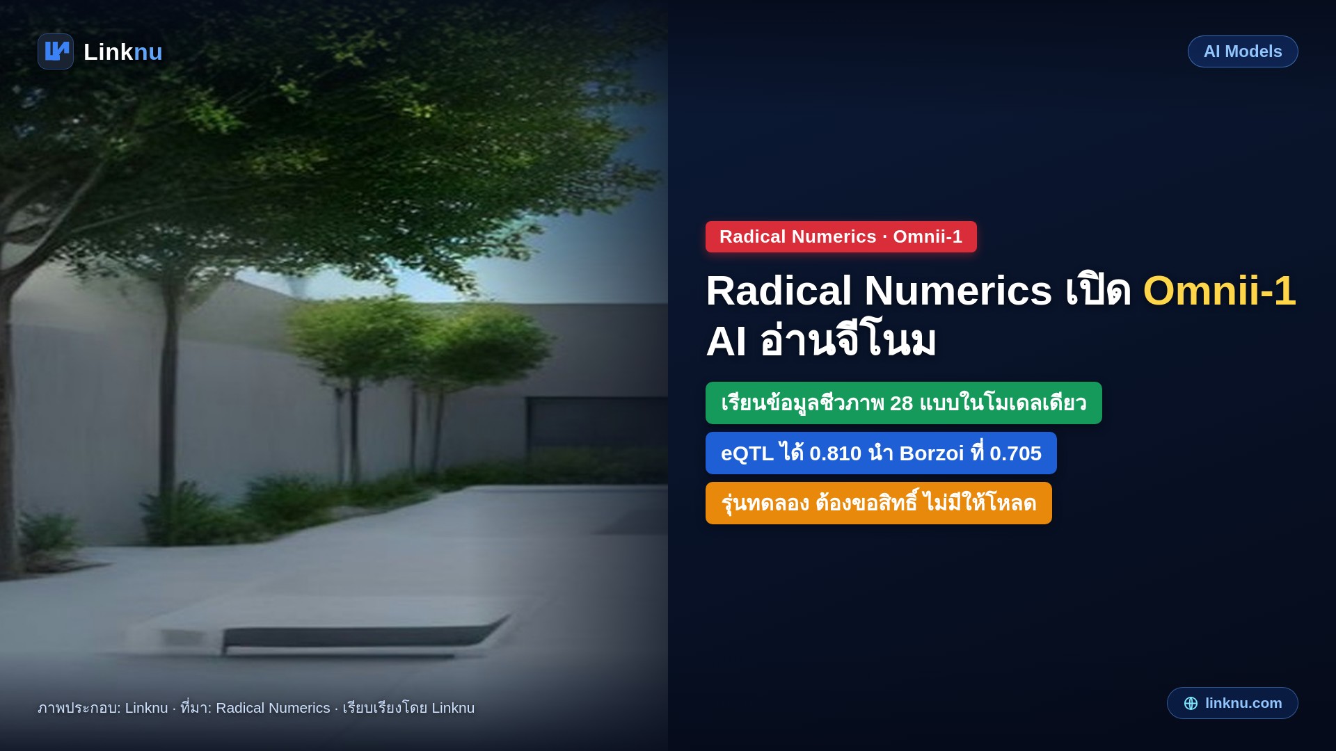 Radical Numerics เปิดตัว Omnii-1 AI อ่านพันธุกรรมจากดีเอ็นเอถึงโปรตีนในตัวเดียว อ้างแซง AlphaGenome