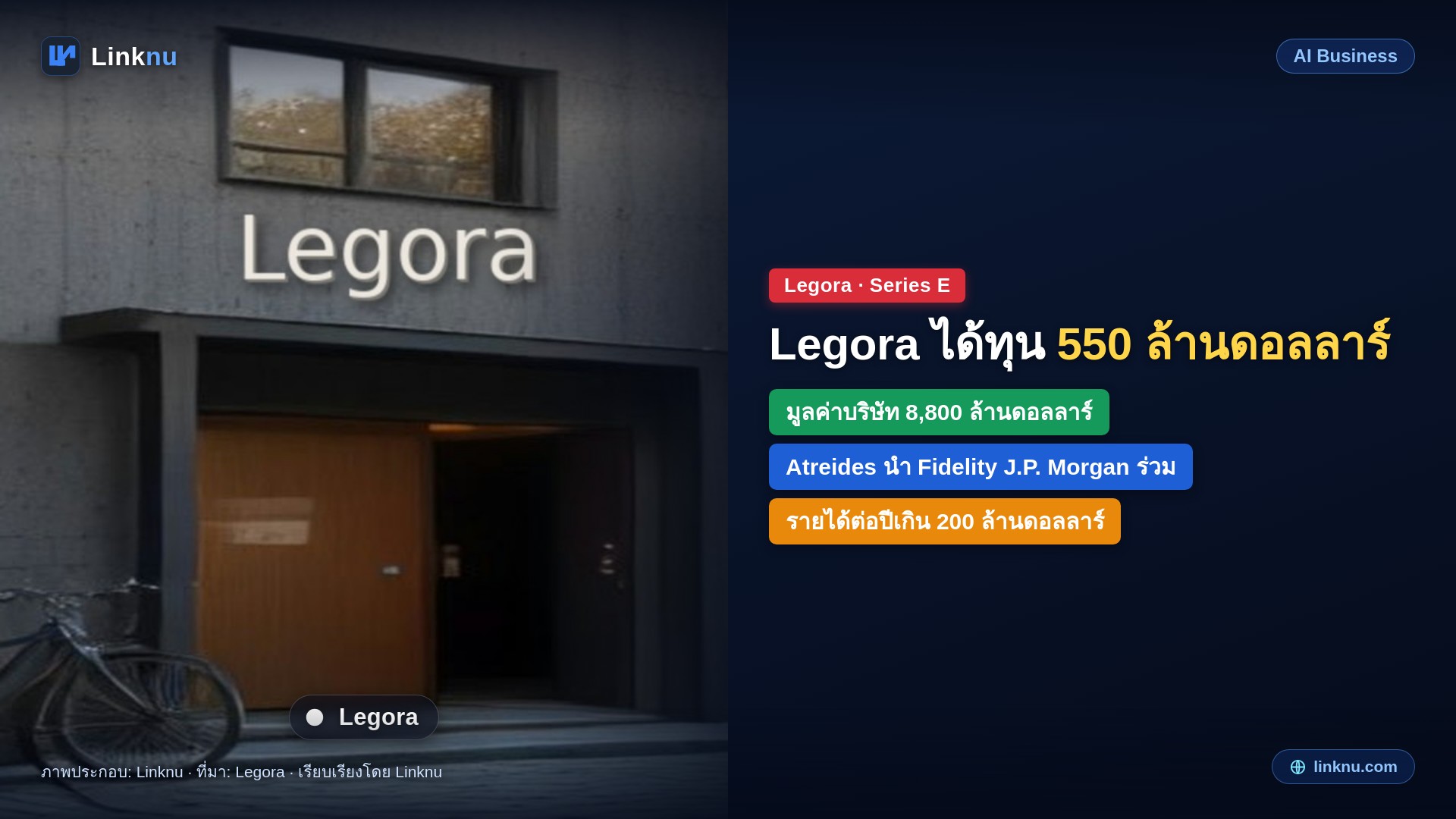 Legora สตาร์ทอัพ AI ด้านกฎหมายจากสวีเดน ได้ทุนเพิ่ม 550 ล้านดอลลาร์ มูลค่าพุ่งเป็น 8,800 ล้าน
