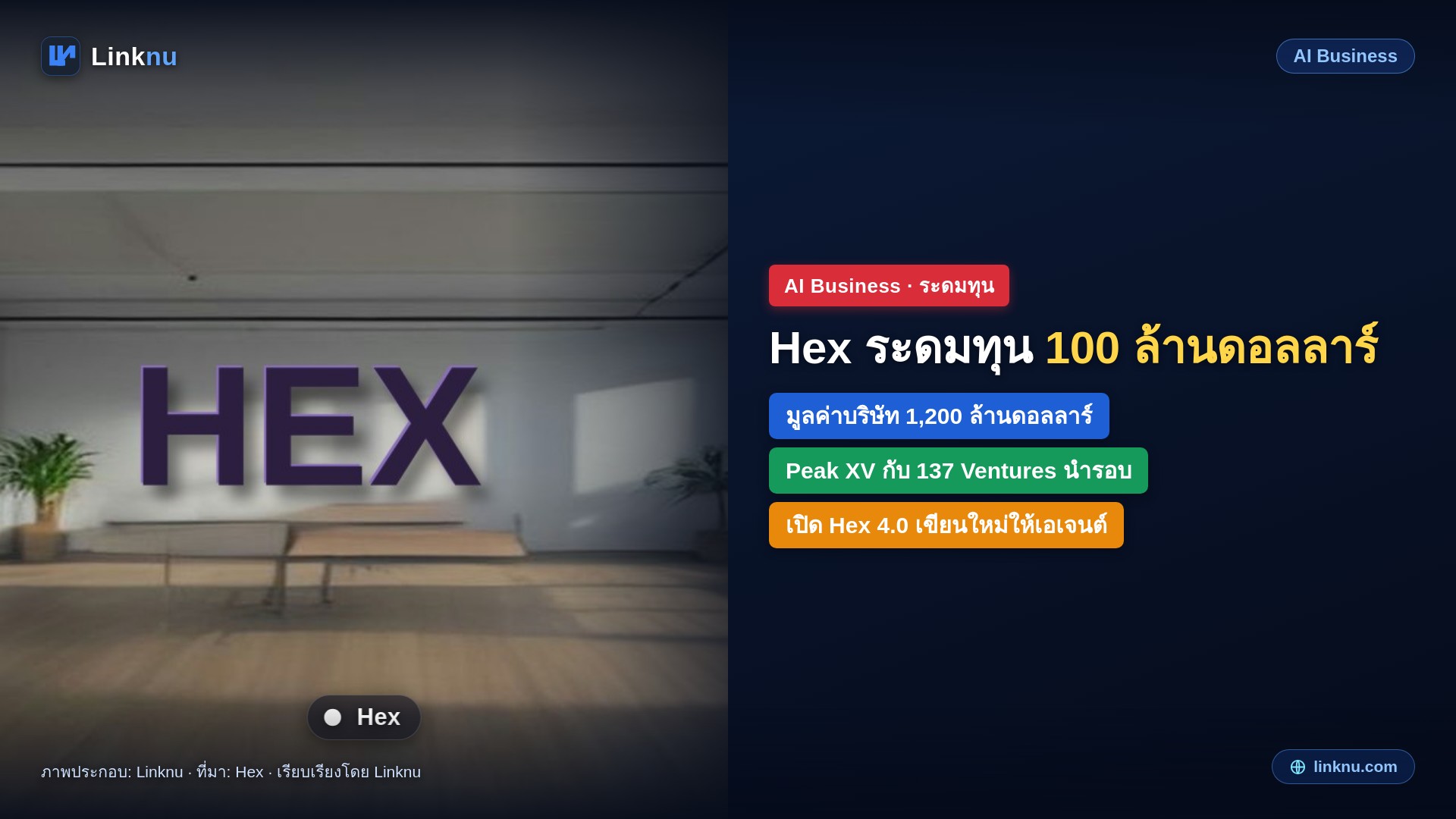Hex ระดมทุน 100 ล้านดอลลาร์ มูลค่า 1,200 ล้าน เขียนแอปวิเคราะห์ข้อมูลใหม่หมดให้เอเจนต์ใช้