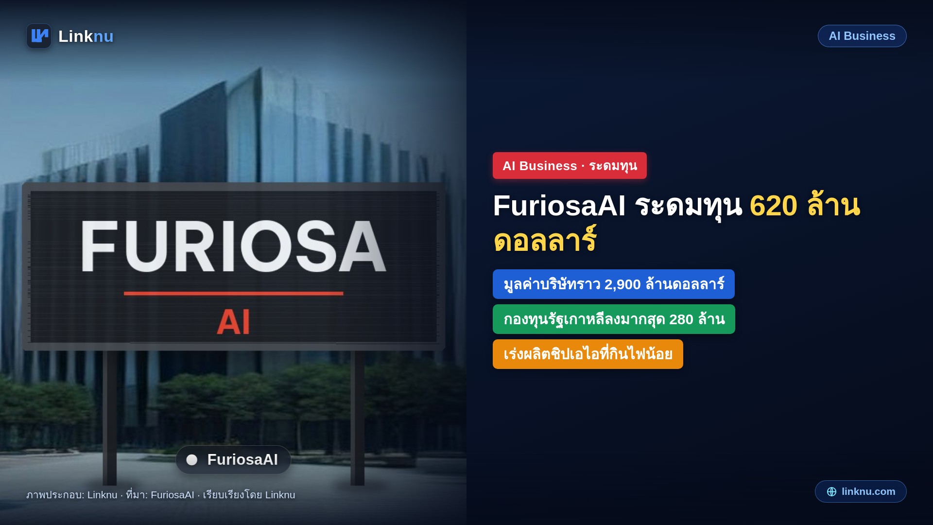 FuriosaAI ระดมทุน 620 ล้านดอลลาร์ มูลค่าพุ่งราว 4 เท่า ชิปเอไอจากเกาหลีที่หวังสู้อินวิเดีย