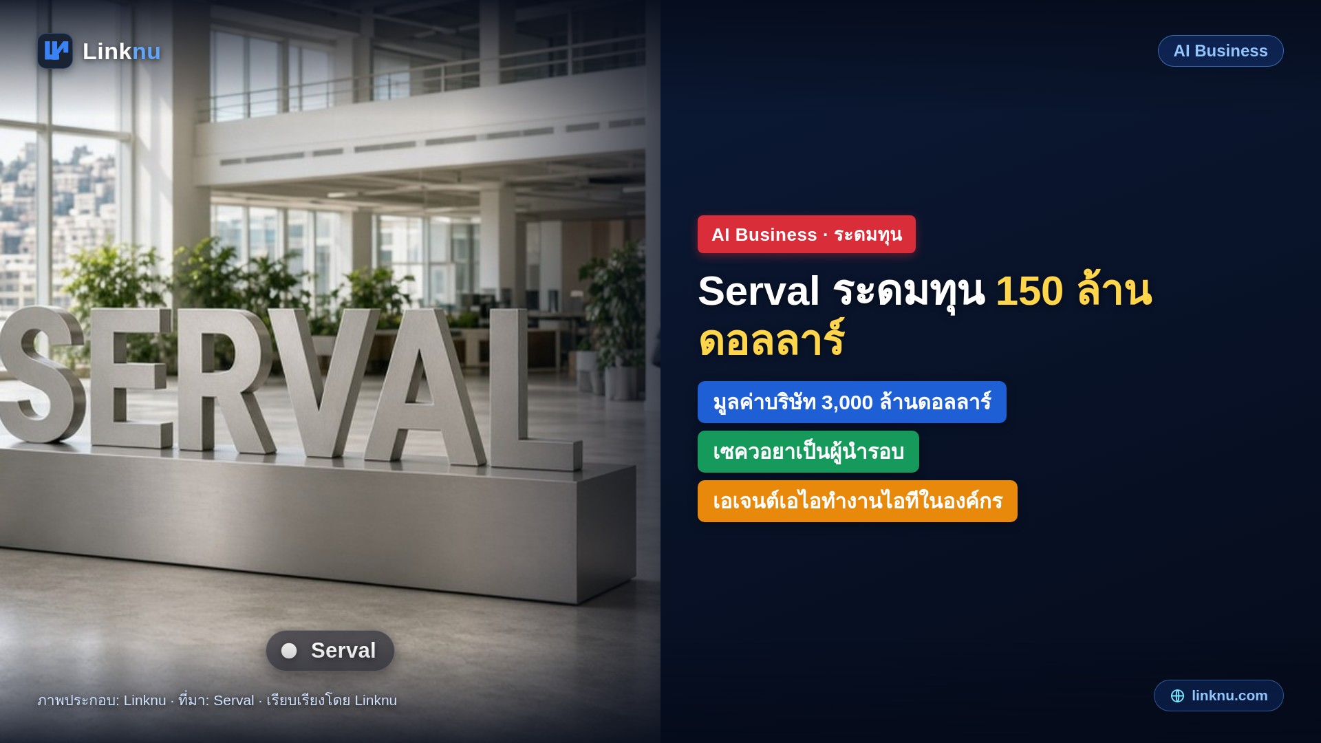 Serval ระดมทุน 150 ล้านดอลลาร์ มูลค่าพุ่ง 3 เท่าใน 10 เดือน ใช้เอเจนต์เอไอทำงานไอทีในบริษัทแทนคน